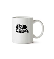 Star Wars Yan Yazı iki Tarafı Baskılı Kupa Bardak