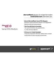 OpenCart - Alternatif Bank Sanal POS Modülü