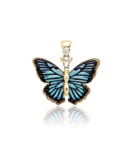 Morpho Kelebek Kolye Ucu