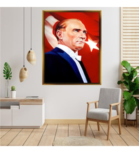 ÇERÇEVELİ ATATÜRK TABLO S662