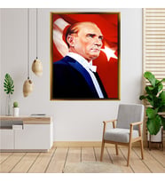 ÇERÇEVELİ ATATÜRK TABLO S662