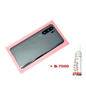 Tkgz Huawei Uyumlu P30 PRO Arka Kapak Batarya Pil Kapağı (LENSLİ CAM) (B-7000) SİYAH