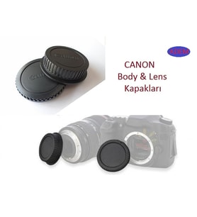 CANON FOTOĞRAF MAKİNESİ BODY KAPAĞI CANON OBJEKTİF KAPAĞI