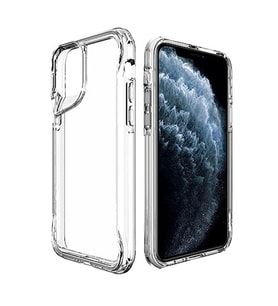 Coverzone iPhone 11 Pro ile uyumlu K?l?f ClearSafeguard T-Max Silikon Kapak ?effaf