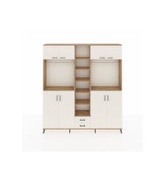 Arges Gardrop 14 Raflı 2 Çekmeceli 2 Askılı 220x30x243 Çam-Aytaşı