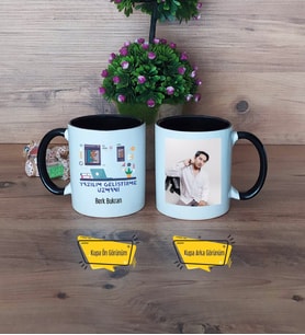 Yazılım Geliştirme Uzmanı Kupa Bardak Siyah Fotoğraflı