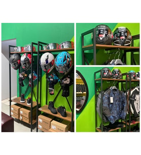 Motorcu Kask Askısı, Motorcu Dolabı, Vestiyeri XPRO-1V10 (Desenli)