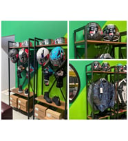 Motorcu Kask Askısı, Motorcu Dolabı, Vestiyeri XPRO-1V10 (Desenli)