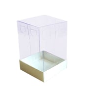 Asetat Kutu Altı Karton 5X5X8 CM (50 Adet)  Krem