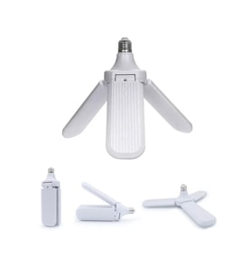 3 KOLLU PERVANE MODELİ BEYAZ LED LAMBA AMPUL 24W - E27 (5343)