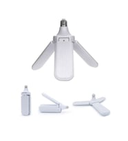 3 KOLLU PERVANE MODELİ BEYAZ LED LAMBA AMPUL 24W - E27 (5343)
