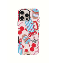 iPhone 16 Pro Vorian Çift Katmanlı MagSafe Kılıf Dolce Cherry Picnic
