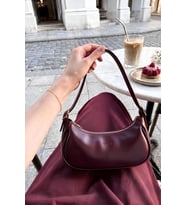 Fermuarlı Yan Toka Detaylı Trend Model Minimalist Kadın Kol ve Omuz Askılı Baget Çanta