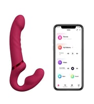 Lovense Lapis Strapless Strap-on App Controlled (Kırmızı)
