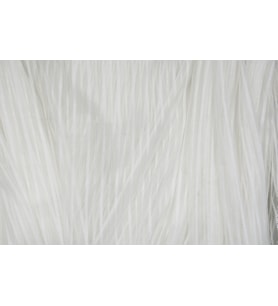 MAKARNA 150 MODEL ALTIN SİMLİ KIRIK BEYAZ RENK HAZIR DİKİLMİŞ PİLELİ TÜL PERDE 300*260 (Ekru)