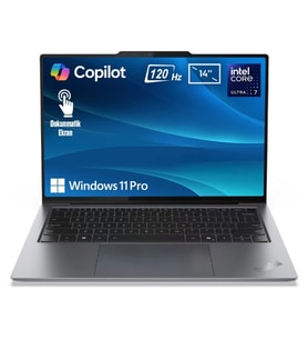 Lenovo ThinkPad X9-14 G1 Intel Core Ultra 7-258V 32GB LPDDR5x 1TB SSD 14 inç 2.8K 120Hz OLED W11 Pro Copilot Dokunmatik Laptop (21QA0025TX)
