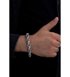 Sarmal X Model Şık Tasarım Sevgiliye,eşe,babaya,arkadaşa Hediye Çelik Bileklik