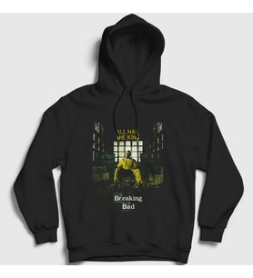 Presmono Unisex Siyah King Breaking Bad Kapüşonlu Sweatshirt 184922tt