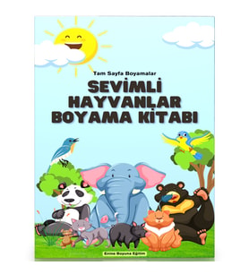 Sevimli Hayvanlar Boyama Kitabı