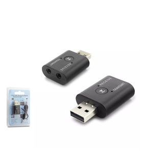 Hadron HD9006 2-in-1 Wifi Adaptör + Bluetooth Dongle Alıcı - Siyah