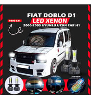 Fiat Doblo D1 2000-2005 Uzun Far Uyumlu Şimşek Etkili Led Xenon Pro Series H1