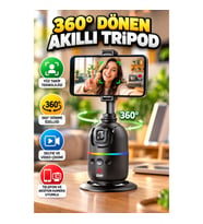 360° Otomatik Yüz Takipli Akıllı Masaüstü Gimbal – Telefon ve Aksiyon Kamera Uyumlu
