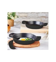 Kuvars 18-22 cm Döküm Sahan Seti, şık ve dayanıklı mutfak gereci
