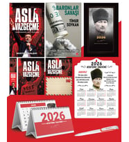 Asla Vazgeçme - Ayraç - Kartpostal - Poster - Baronlar Savaşı -  2026 Ajanda Komutan - Kalpaklı Ahşap Duvar Takvimi - Masa Takvimi