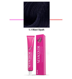 Premium 1.1 Mavi Siyah - Kalıcı Krem Saç Boyası 50 g Tüp