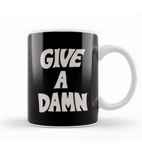 Give A Damn As Worn By Alex Turner White Kupa Bardak Porselen