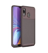 Zore Galaxy A10 ile Uyumlu Negro Silikon Kılıf Kahverengi