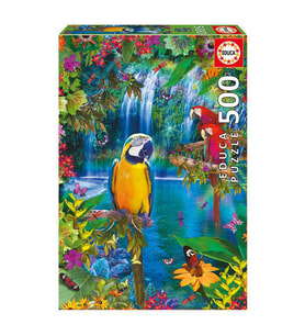 Educa Puzzle 500 Parça Bird Tropical Land 15512