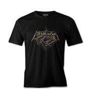 Metallica - Saw Blade Siyah Erkek Tshirt