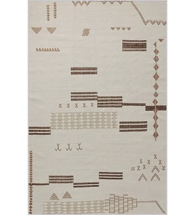 Eliana Home Baskılı, Yıkanabilir Kaymaz Taban Salon Halısı LNA0598 100x150 cm (Bej)
