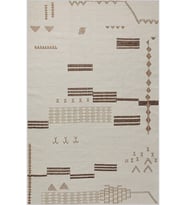Eliana Home Baskılı, Yıkanabilir Kaymaz Taban Salon Halısı LNA0598 100x150 cm (Bej)