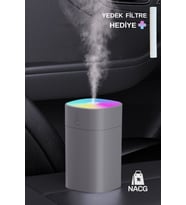 Ultrasonik Hava Nemlendirici ve Aroma Difüzörü, 400 ml, sessiz ve şık tasarım