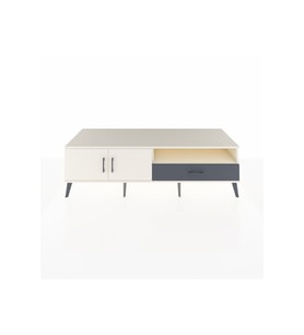 Kronos TV Ünitesi 2 Raflı Tek Çekmeceli 2 Kapaklı 176x59x51 Aytaşı-Aytaşı/Antrasit