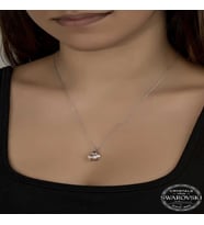 Ucarticaret S-warovski Crystal Taşlı Papatya Gümüş Kadın Kolye