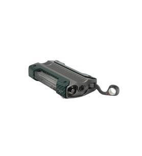 Quantoro Tek Torch Pürmüz Yeşil Karbon Desenli Metal Puro Çakmağı - TRZ1210