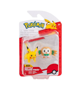 Pokemon Battle 2'li Figür Seti Pikachu ve Rowlet PKW4072