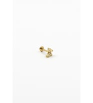 Gold Taşlı Kelebek Tragus Helix Piercing – Anti Alerjik, Kararma Yapmaz