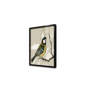 Dalda Kuş II Çerçeveli Cam Tablo