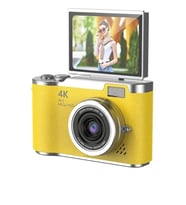 4k Dijital Retro Video Kamera 48mp 18x Zoom Flaşlı (32gb) Kart Dijital Vlog Fotoğraf Makinesi Türkç