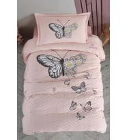 Clasy Genç Tek Kisilik Dört Mevsim Set Daisy Love Somon