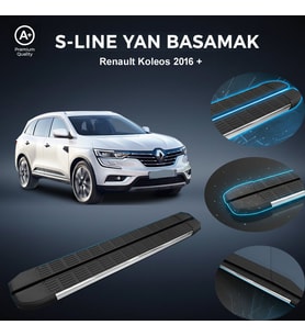 Renault Koleos S-Line Premium Krom Yan Basamak 2016 Sonrası