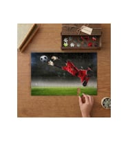 Kaleci- Futbol Sahası Tasarımı 240 parça Ahşap Puzzle Ahşap Kutuda MP00822
