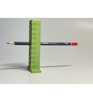 Yükseklik Ölçer ve İşaretleme Aparatı  3D Baskı Hassas Ölçüm Cetveli (Kalem Tutuculu)