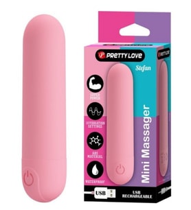 Censan Stefan Mini Massager Bullet Vibratör Pembe
