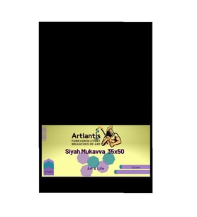 Siyah Renkli Mukavva 35x50 5 Adet Artlantis Renkli Mukavva 5 Adet
