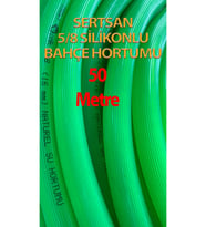 Silikonlu Bahçe Hortumu 5/8 Yeşil Renk 50 Metre